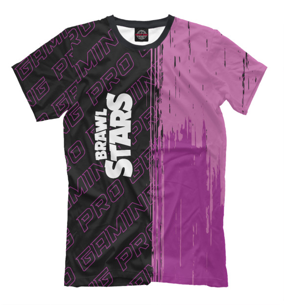 Мужская футболка с изображением Brawl Stars Pro Gaming (purple) цвета Белый