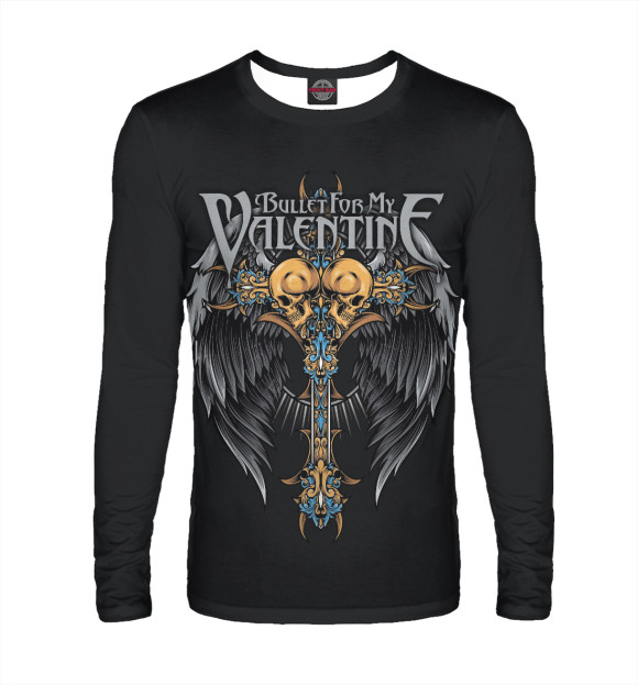 Мужской лонгслив с изображением Bullet for My Valentine цвета Белый