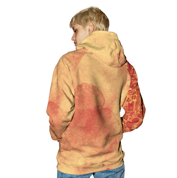 Женское худи с изображением Кто не работает тот не ест цвета Белый