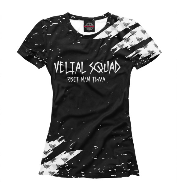 Женская футболка с изображением Velial Squad: цвета Белый