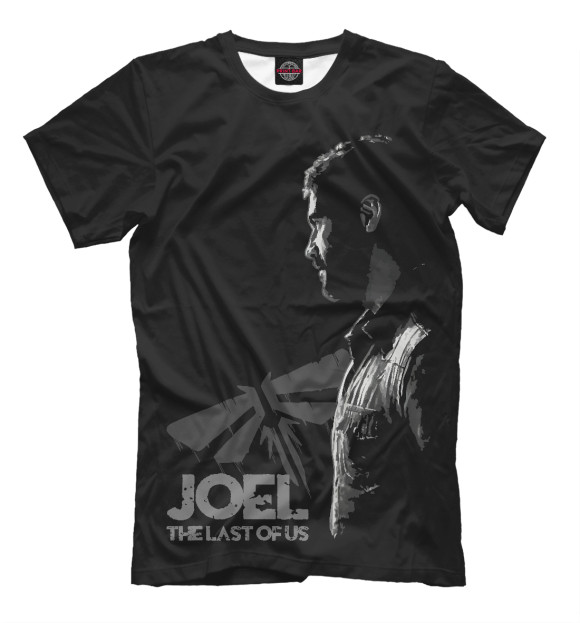 Мужская футболка с изображением Joel The last of us цвета Белый