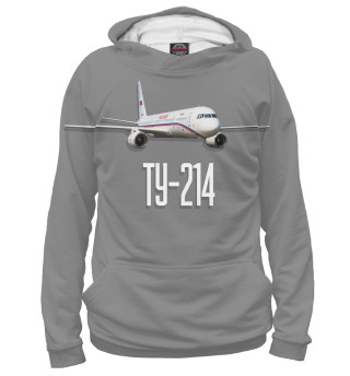 Худи для девочки Самолет Ту-214