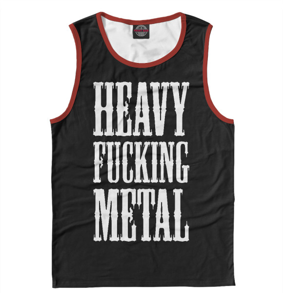 Мужская майка с изображением HFM цвета Белый