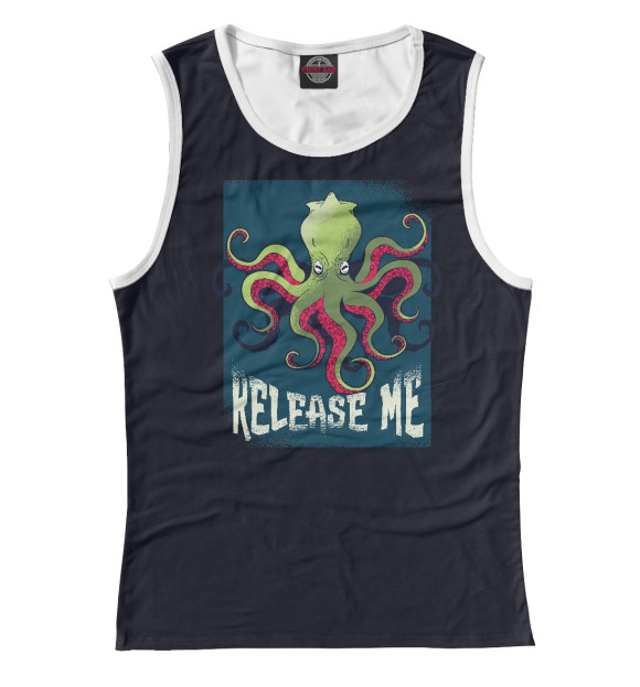 Майка для девочки с изображением Release me цвета Белый