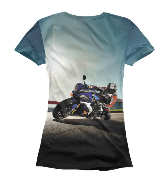 Женская футболка с изображением Motorsport цвета Белый