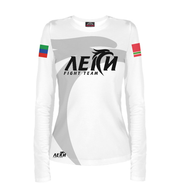 Женский лонгслив с изображением Леки цвета Белый