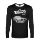 Мужской лонгслив Classic muscle car (черный фон)