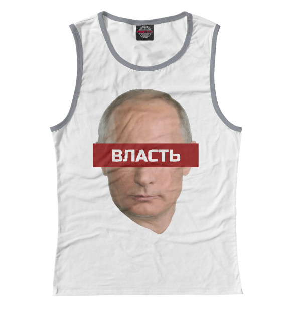 Майка для девочки с изображением Путин цвета Белый