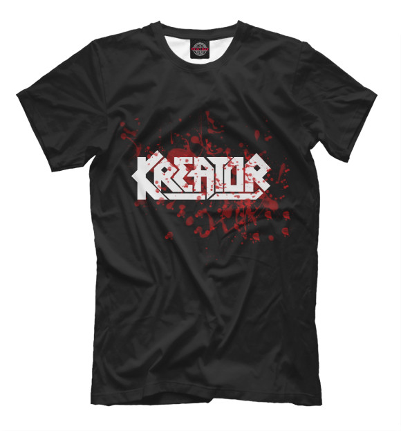 Мужская футболка с изображением Kreator цвета Черный