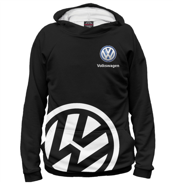 Женское худи с изображением Volkswagen цвета Белый