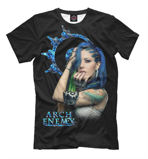 Мужская футболка с изображением Arch Enemy цвета Черный