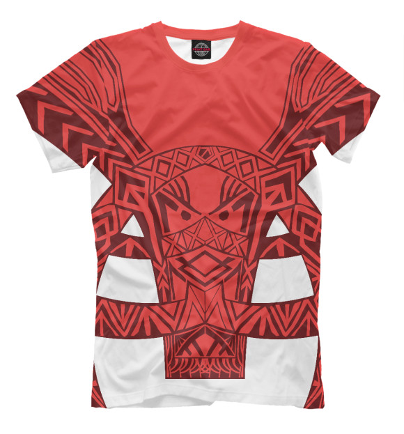 Мужская футболка с изображением Привлечение денег цвета Молочно-белый