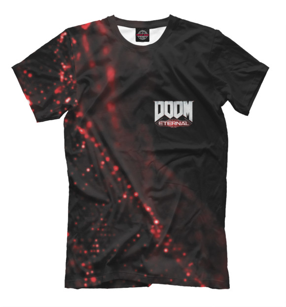 Мужская футболка с изображением Doom Eternal цвета Белый