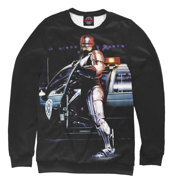 Свитшот для мальчиков с изображением Robocop 1987 цвета Белый
