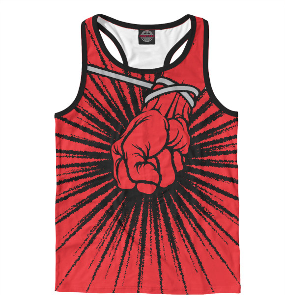 Мужская майка-борцовка с изображением St.Anger цвета Белый