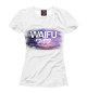 Футболка для девочек WAIFU white