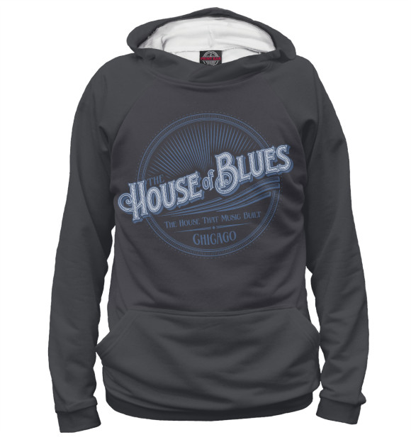 Женское худи с изображением House of Blues цвета Белый