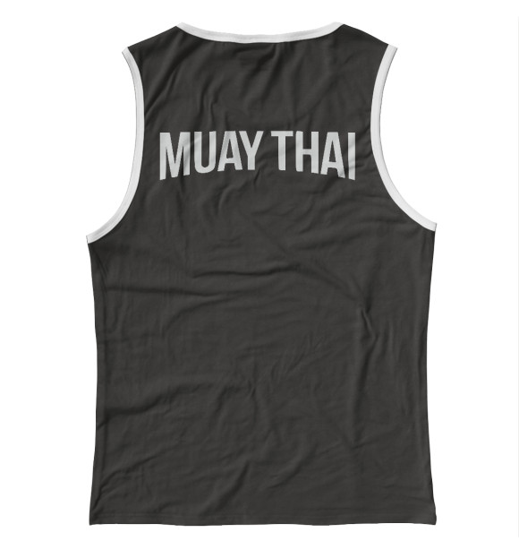 Женская майка с изображением Muay Thai цвета Белый