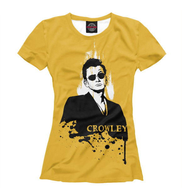Футболка для девочек с изображением Crowley цвета Белый