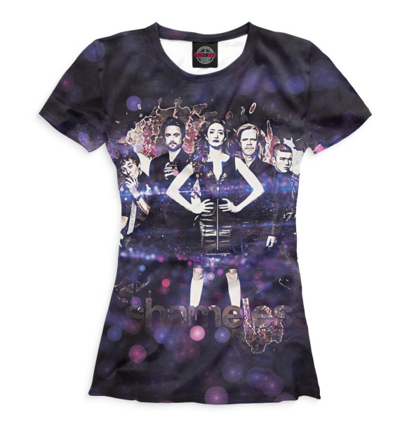 Футболка для девочек с изображением Бесстыжие цвета Белый