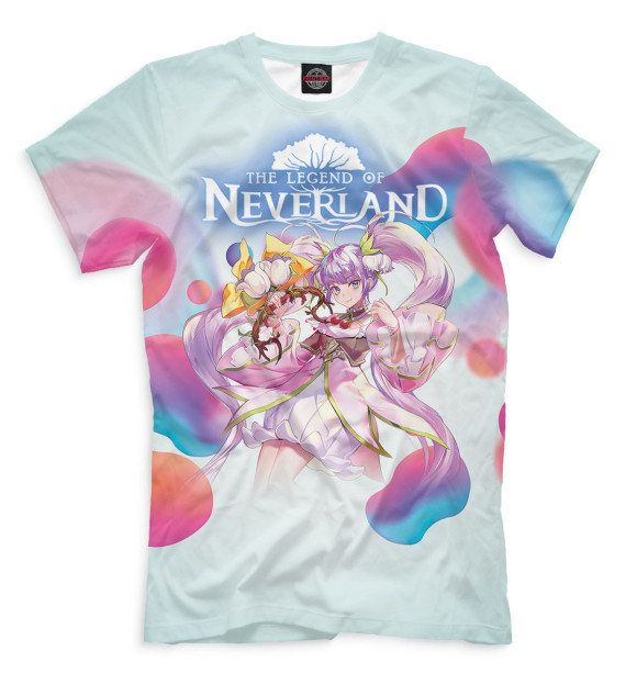 Мужская футболка с изображением The Legend of Neverland цвета Белый