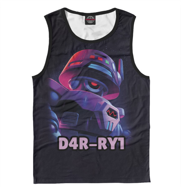 Мужская майка с изображением Brawl Stars d4r-ry1 цвета Белый