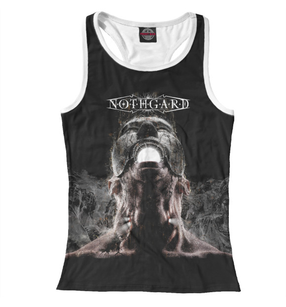 Женская майка-борцовка с изображением Nothgard цвета Белый