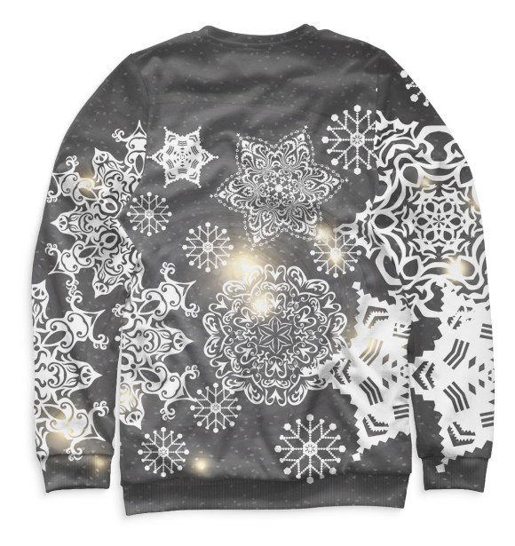 Мужской свитшот с изображением Енот цвета Белый