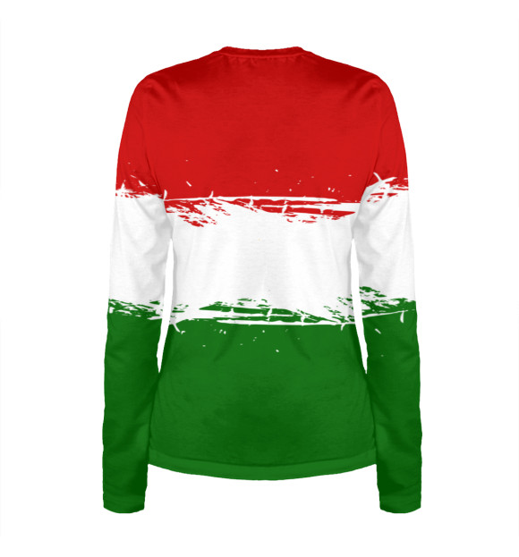 Женский лонгслив с изображением Tajikistan цвета Белый
