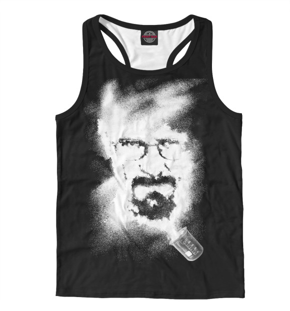 Мужская майка-борцовка с притом Breaking Bad цвета Белый Мужская майка-борцовка с изображением Breaking Bad цвета Белый