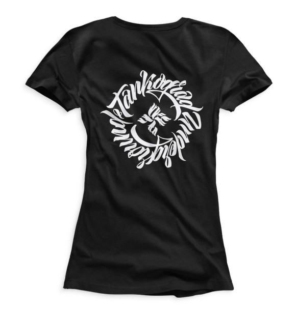 Женская футболка с изображением Tankograd Underground цвета Белый