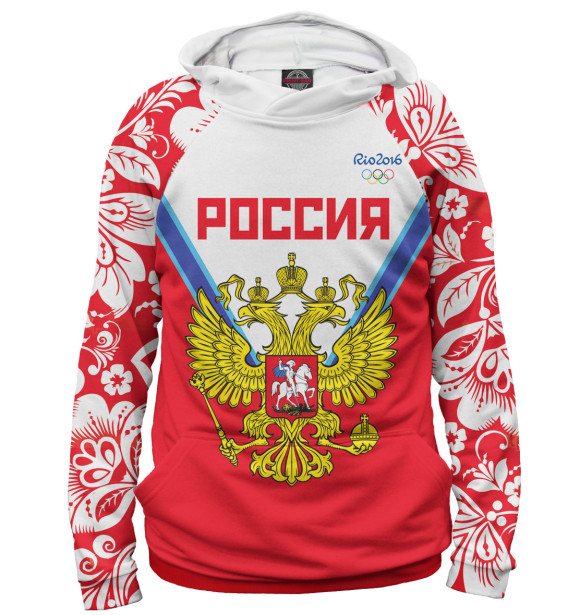 Женское худи с изображением Олимпиада Рио-2016 цвета Белый