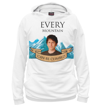 Мужское худи Every mountain can be climbed