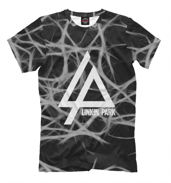 Мужская футболка с изображением Linkin Park abstraction collection цвета Черный