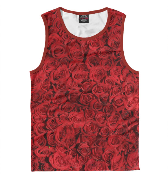 Майка для мальчика с изображением Роза цвета Белый