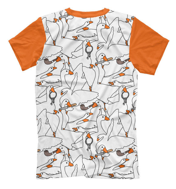 Футболка для мальчиков с изображением Untitled Goose Game цвета Белый