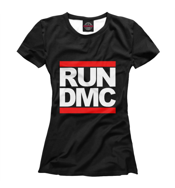 Футболка для девочек с изображением Run-D.M.C. цвета Белый