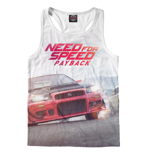 

Майки борцовки Print Bar, Белый, Need For Speed