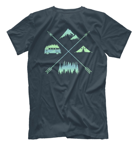 Футболка для мальчиков с изображением Mountains цвета Белый