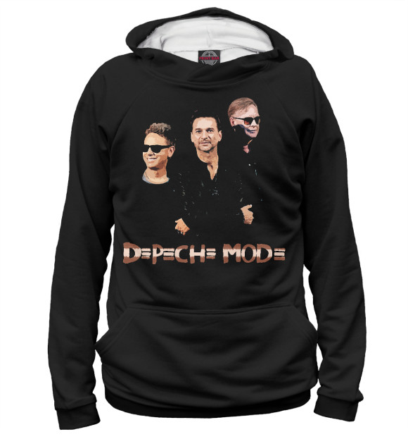 Мужское худи с изображением Depeche Mode цвета Белый