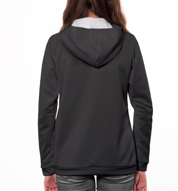 Женское худи с изображением Лимон цвета Белый