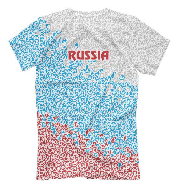 Мужская футболка с изображением Москва - регион 777 цвета Белый