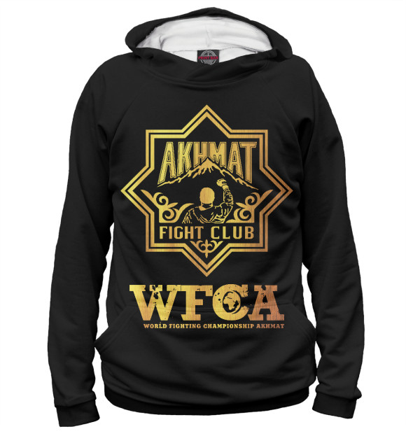 Худи для девочки с изображением Akhmat Fight Club WFCA цвета Белый