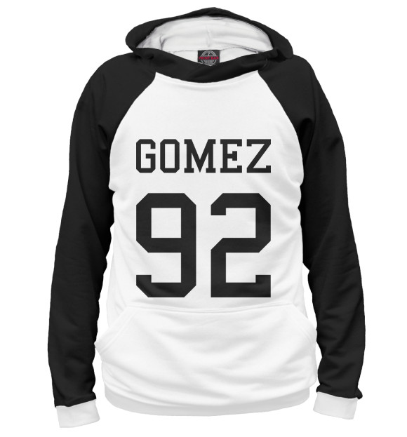Женское худи с изображением Selena Gomez цвета Белый