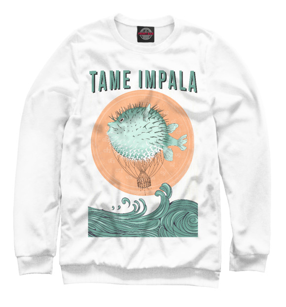 Женский свитшот с изображением Tame Impala цвета Белый