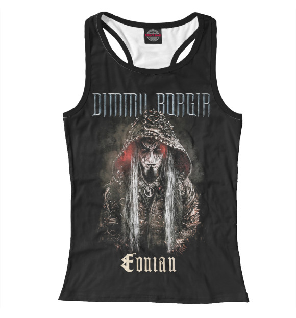 Женская майка-борцовка с изображением Dimmu Borgir цвета Белый