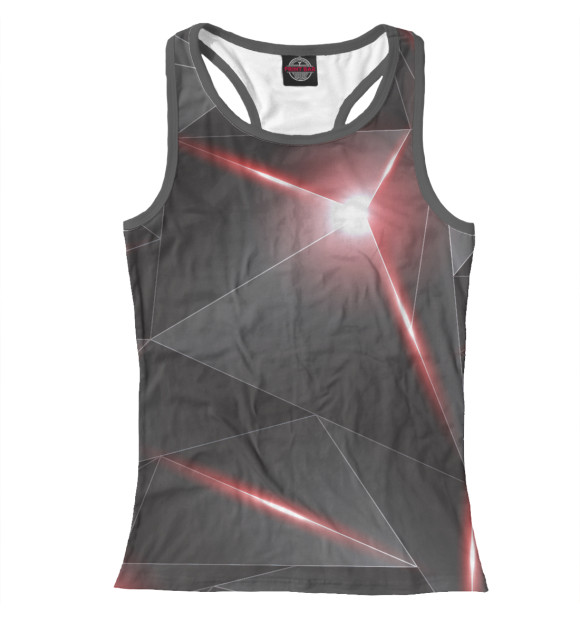Женская майка-борцовка с изображением 3D свечение цвета Белый