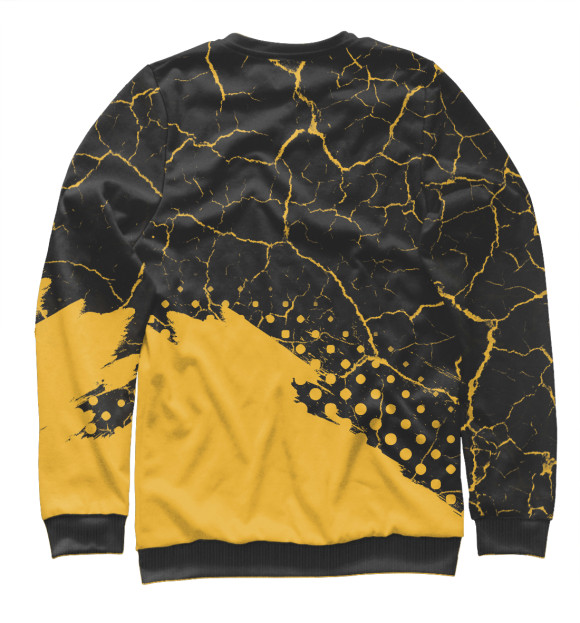 Свитшот для девочек с изображением Без Паники - Биткойн - Краска цвета Белый