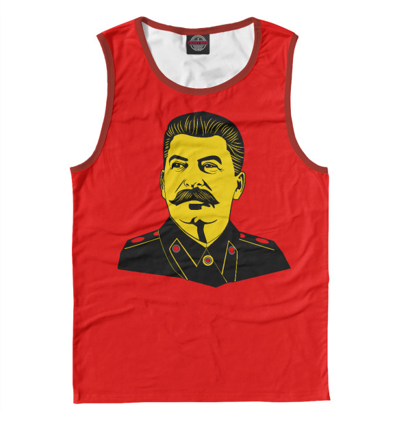 Майка для мальчика с изображением Вождь СССР цвета Белый