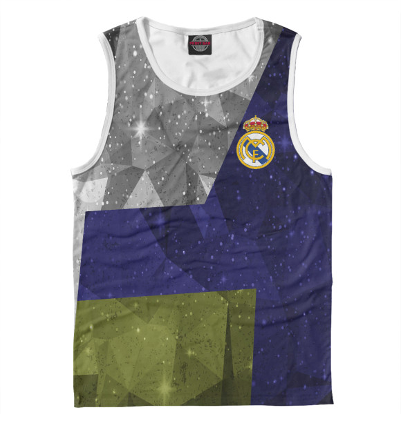 Майка для мальчика с изображением Real Madrid цвета Белый